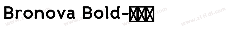 Bronova Bold字体转换